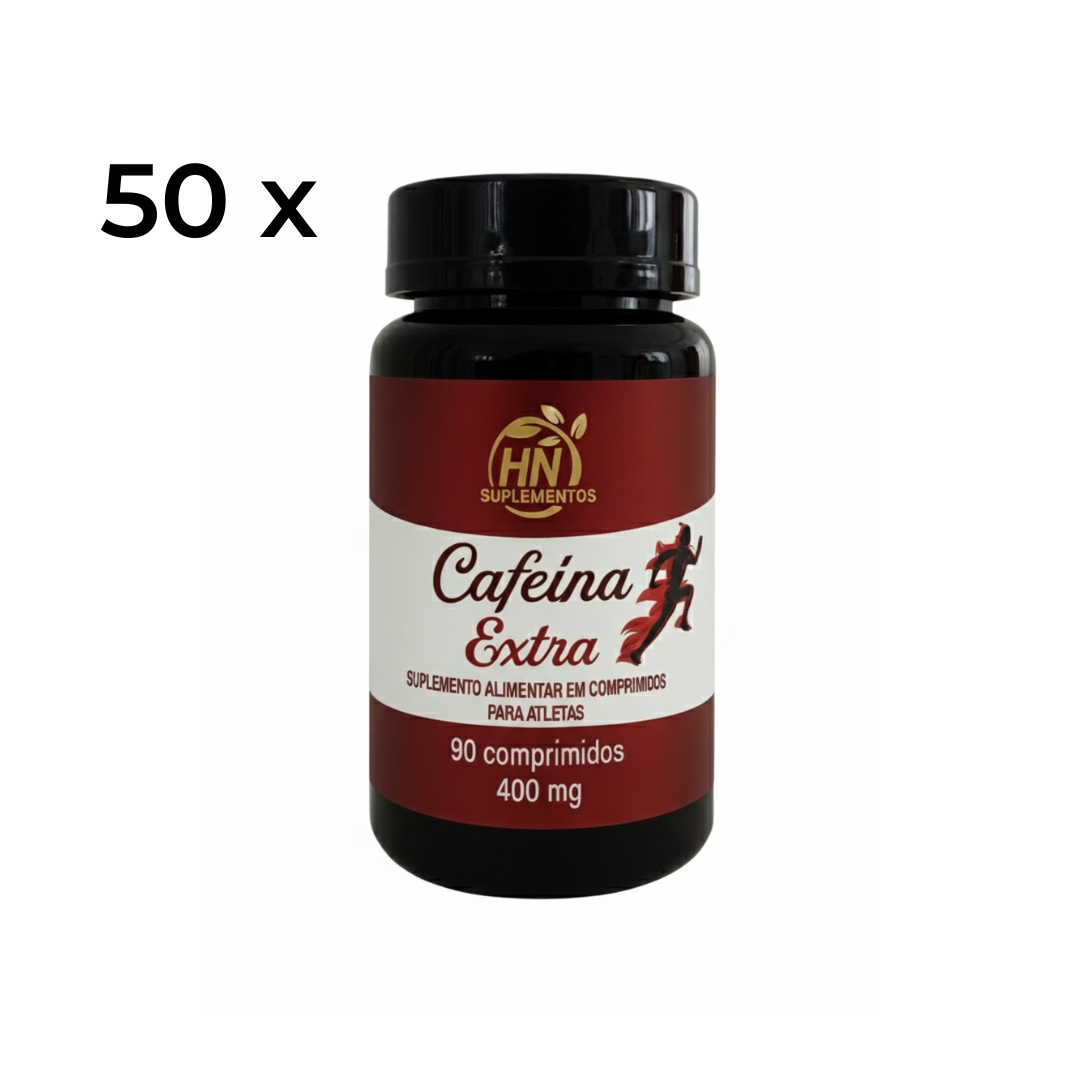 Cafeína Extra 400mg 90 Comp. - HN Suplementos