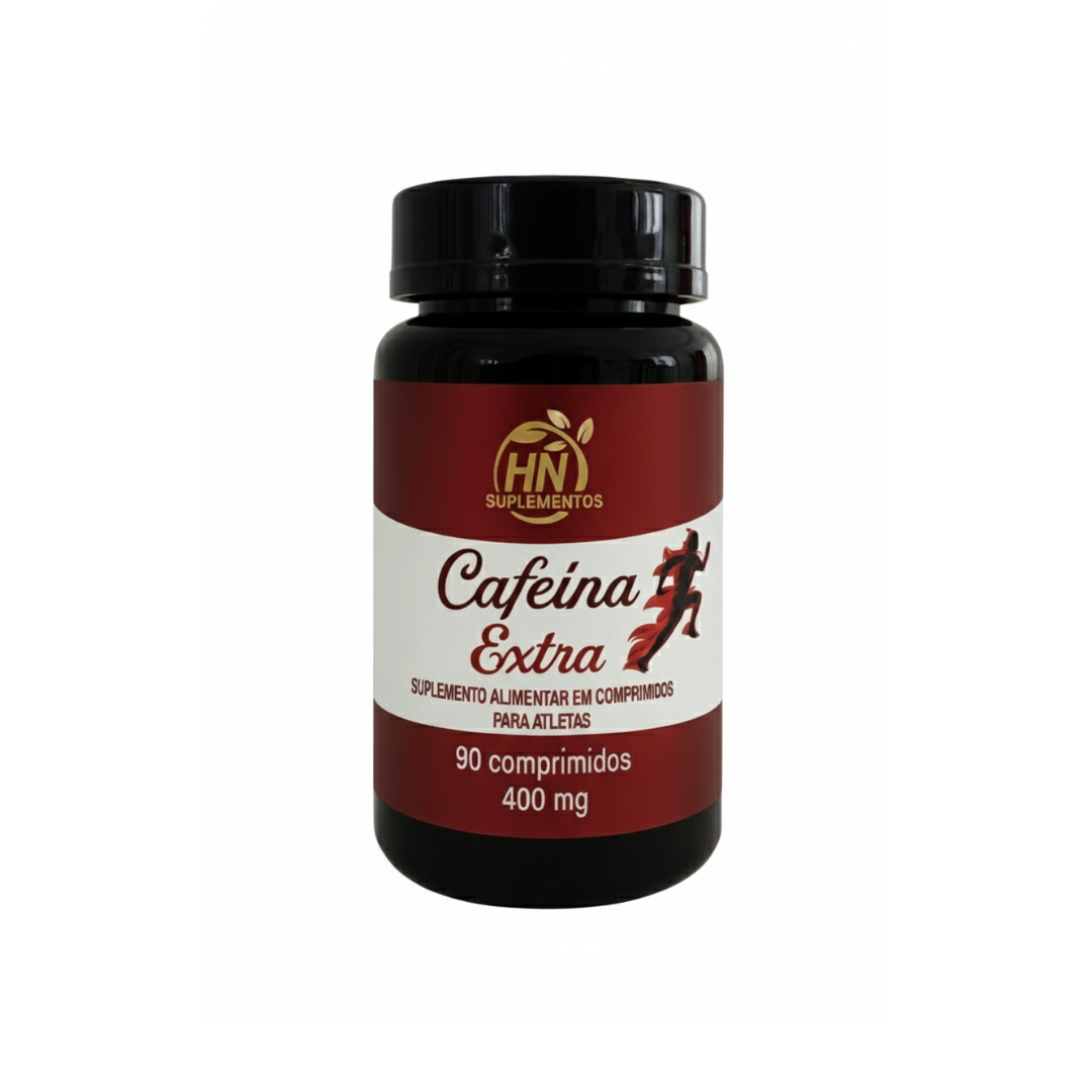 Cafeína Extra 400mg 90 Comp. - HN Suplementos