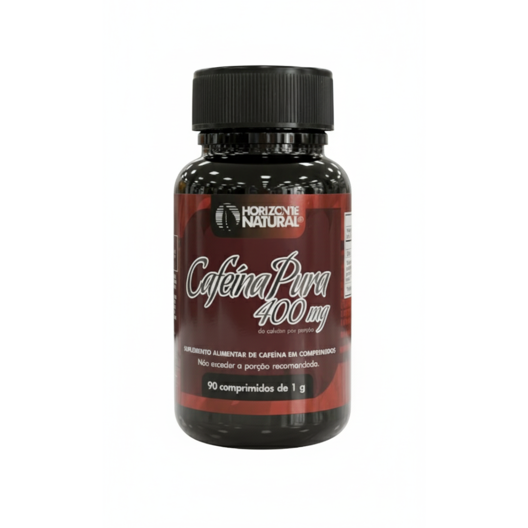 Cafeína Pura 400mg 90 Comp. - Horizonte Natural