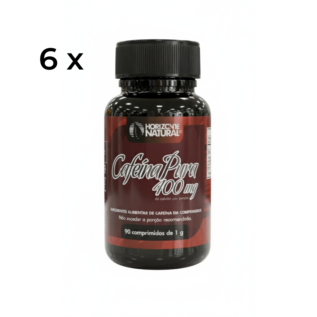 Cafeína Pura 400mg 90 Comp. - Horizonte Natural