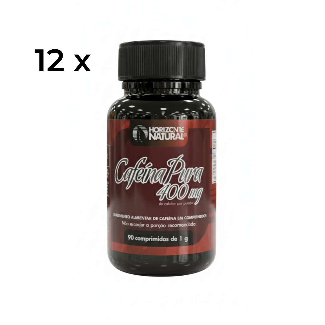 Cafeína Pura 400mg 90 Comp. - Horizonte Natural
