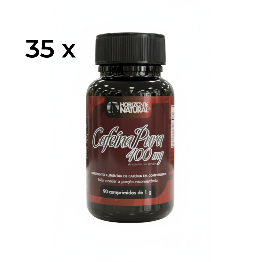 Cafeína Pura 400mg 90 Comp. - Horizonte Natural